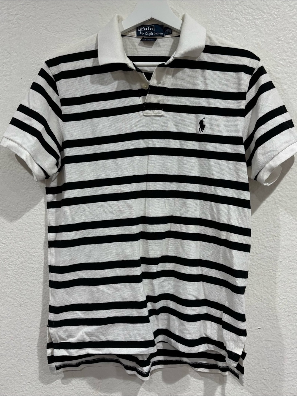Vintage 1990’s Polo Ralph Lauren Custom Fit Men's Striped Short Sleeve Size L